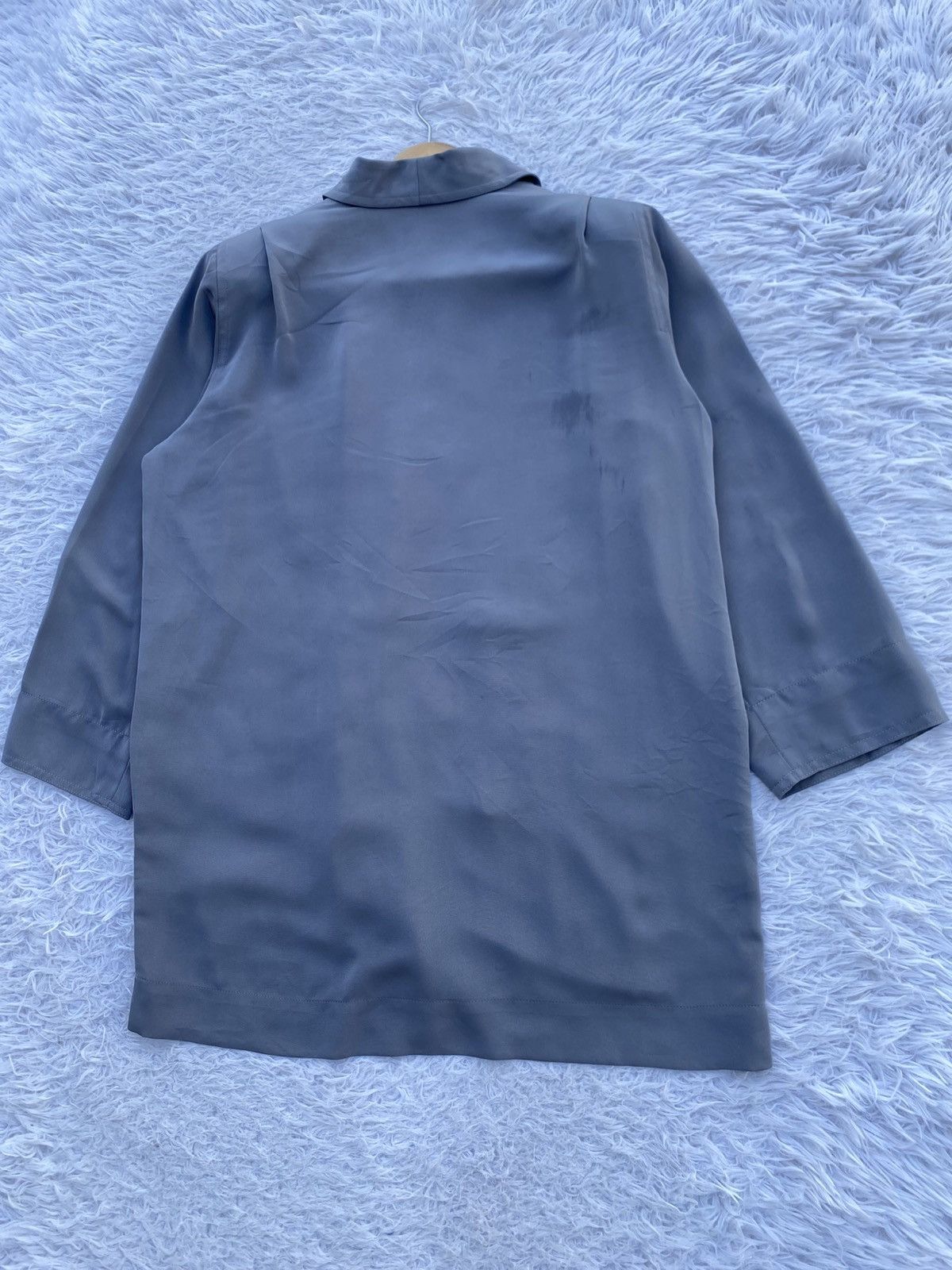 Givenchy Rare Vintage 90s Givenchy Satin Double Breasted Blazer Women Size M / US 6-8 / IT 42-44 - 13 Thumbnail