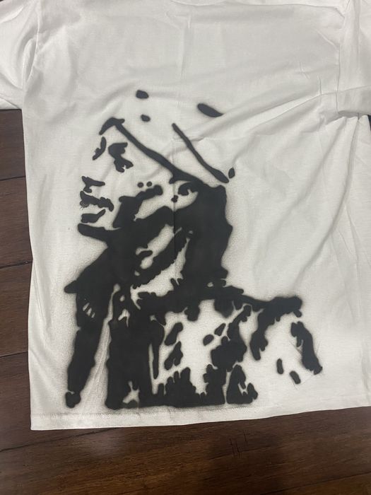 Playboi Carti Playboi Carti merch -White- Spray-paint styled | Grailed