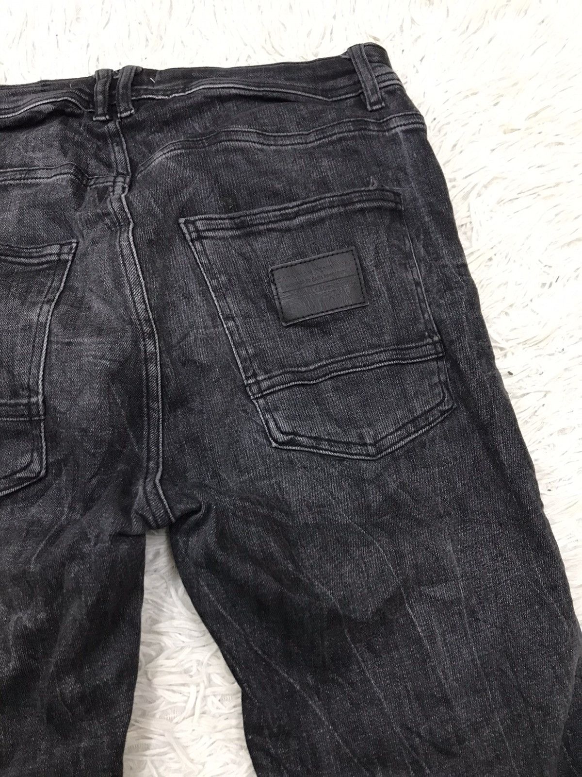 Japanese Brand Zara Man Denim Wear Skinny Fit Distressed Jeans Size US 29 - 9 Thumbnail