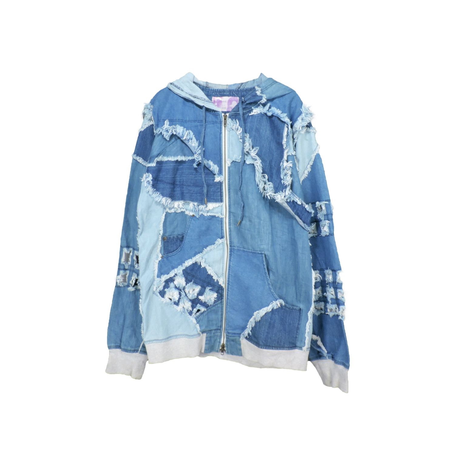 Nozomi Ishiguro NOZOMI ISHIGURO RECONSTRUCTED AVANT GARDE DENIM ZIP-HOODIE Size US M / EU 48-50 / 2 - 1 Thumbnail