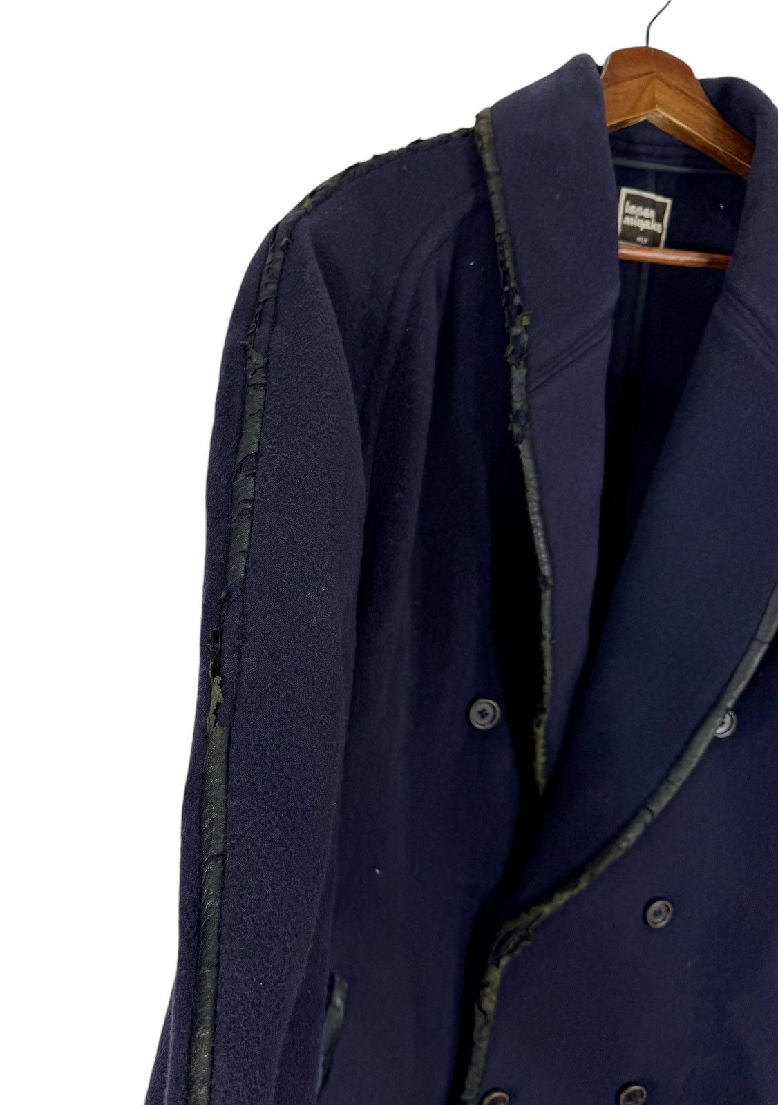 Issey Miyake × Vintage 80s VINTAGE ISSEY MIYAKE DOUBLE BREASTED COAT Size US M / EU 48-50 / 2 - 6 Thumbnail