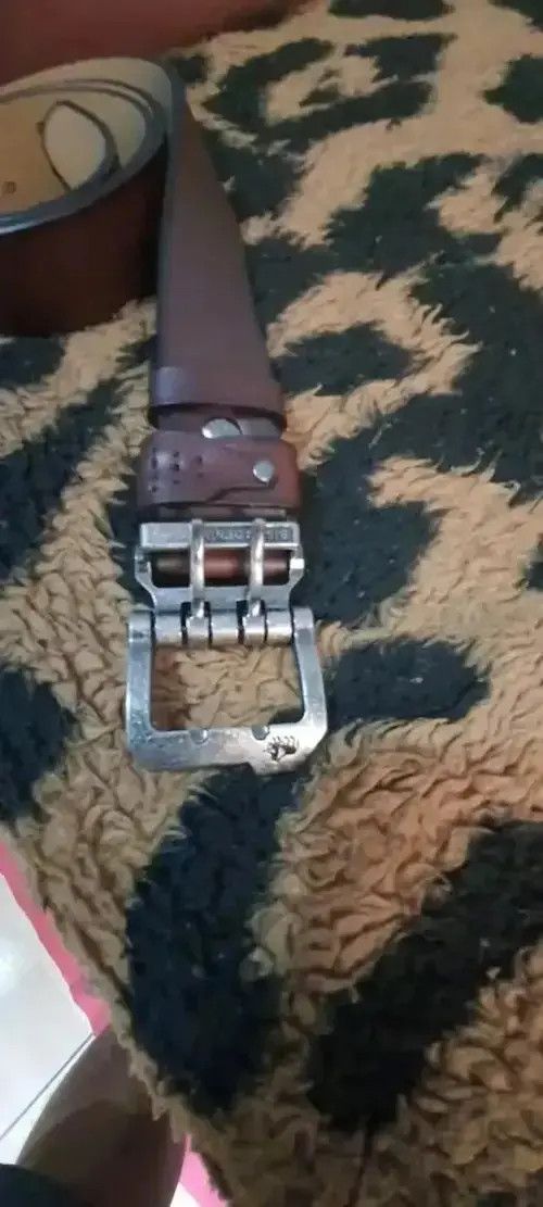VIBE Genuine Leather Belt Bison Denim Size ONE SIZE - 4 Thumbnail