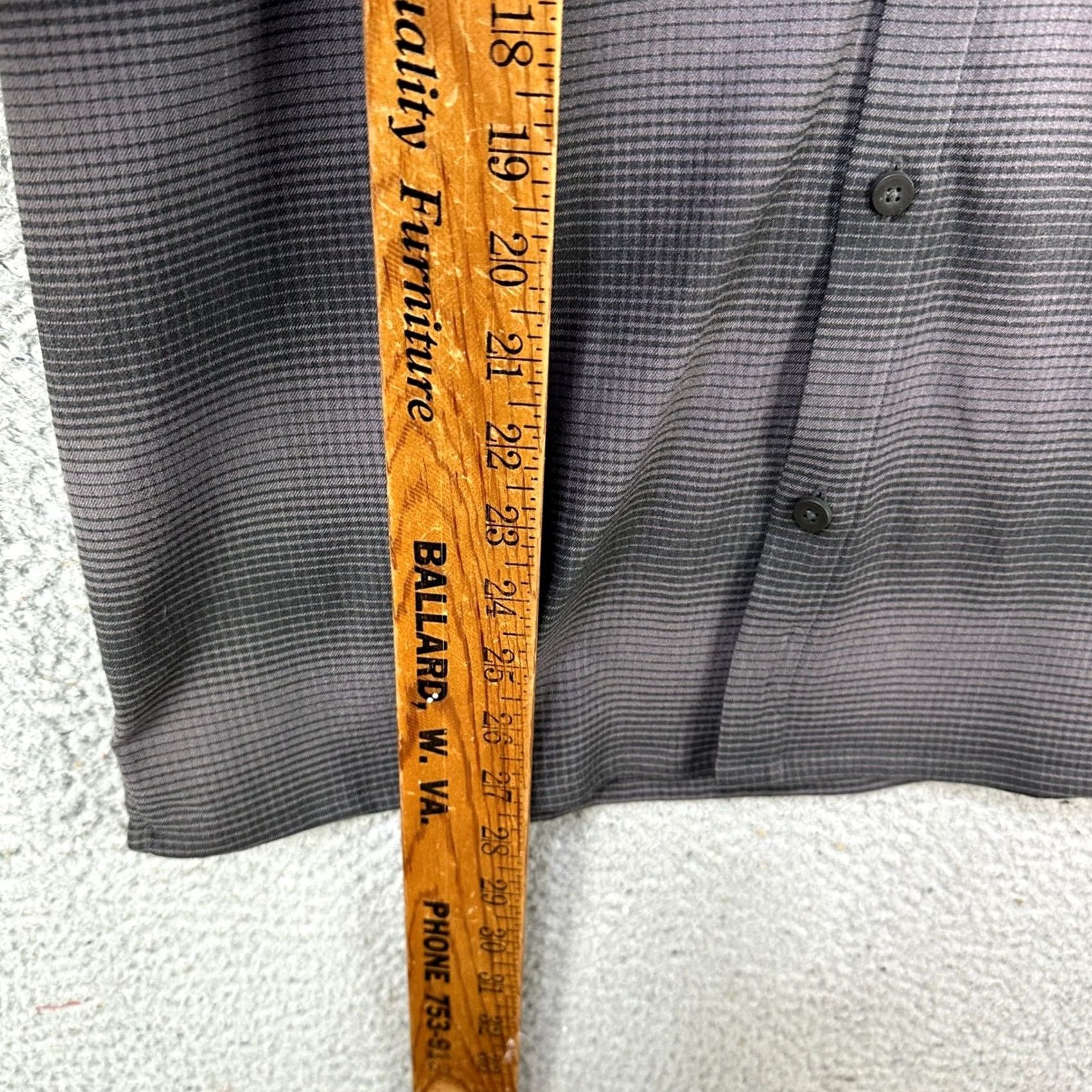 Lululemon Lululemon Men Shirt Button-Down Gray Black Plaid Pocket Long Sleeve Button-Up Casual Modern Fit M Mens Size US M / EU 48-50 / 2 - 7 Thumbnail
