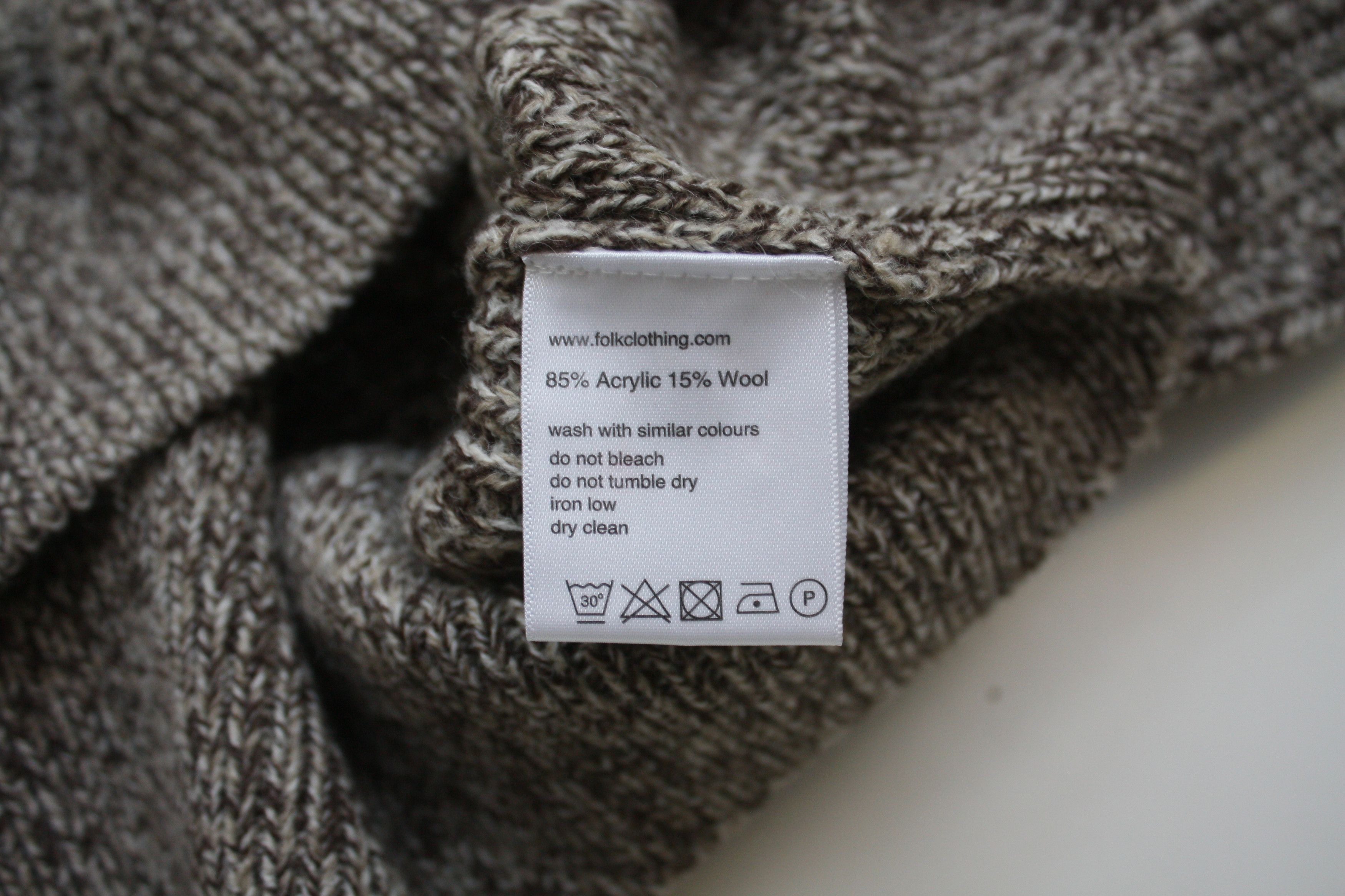 Folk Folk Acrylic Wool Blend Knitted Sweater Men's Medium Size US M / EU 48-50 / 2 - 6 Thumbnail