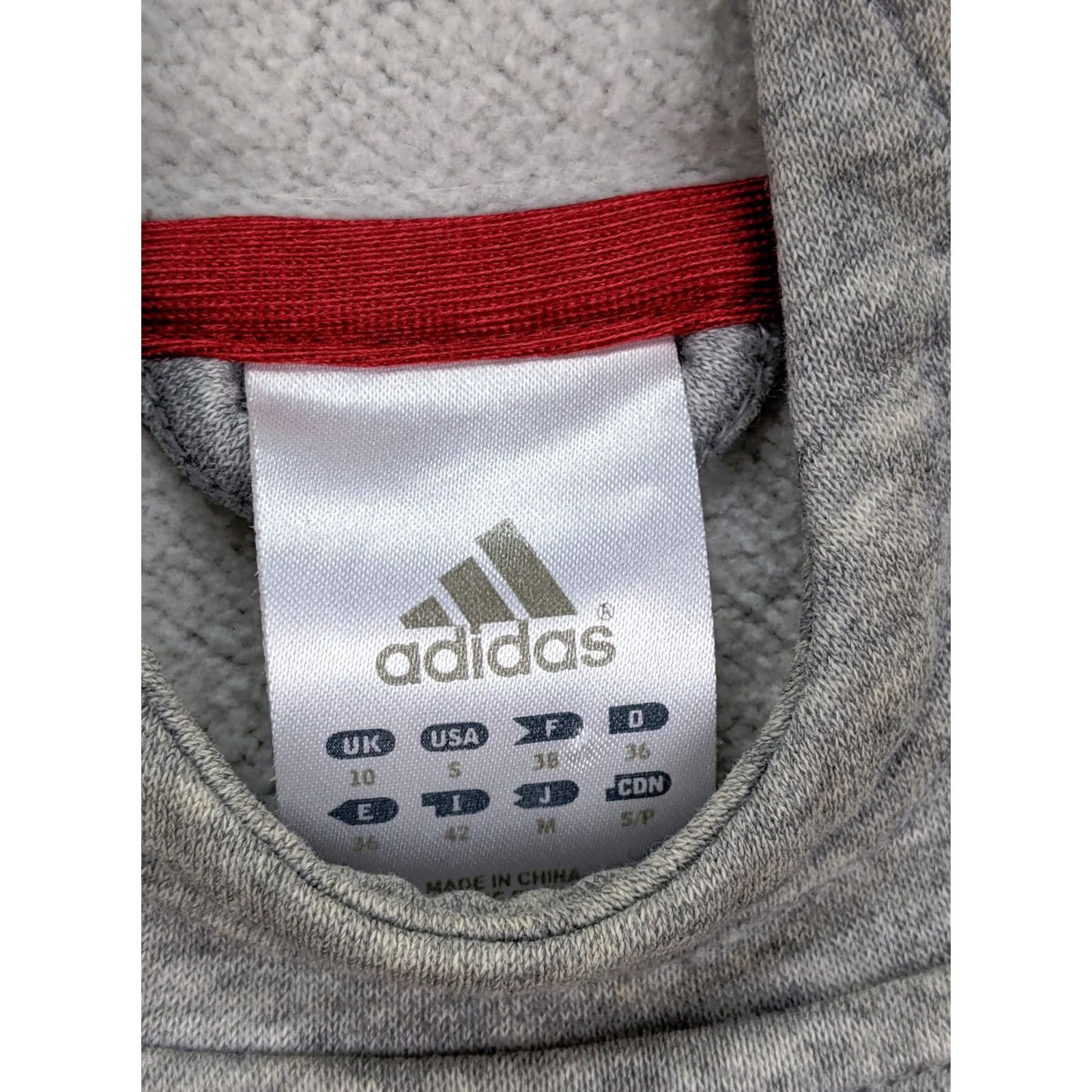 Adidas Adidas Womens Hoodie Gray Heather Mtn Logo Drawstring Kangaroo Pocket Sleeve Long Size M / US 6-8 / IT 42-44 - 3 Thumbnail