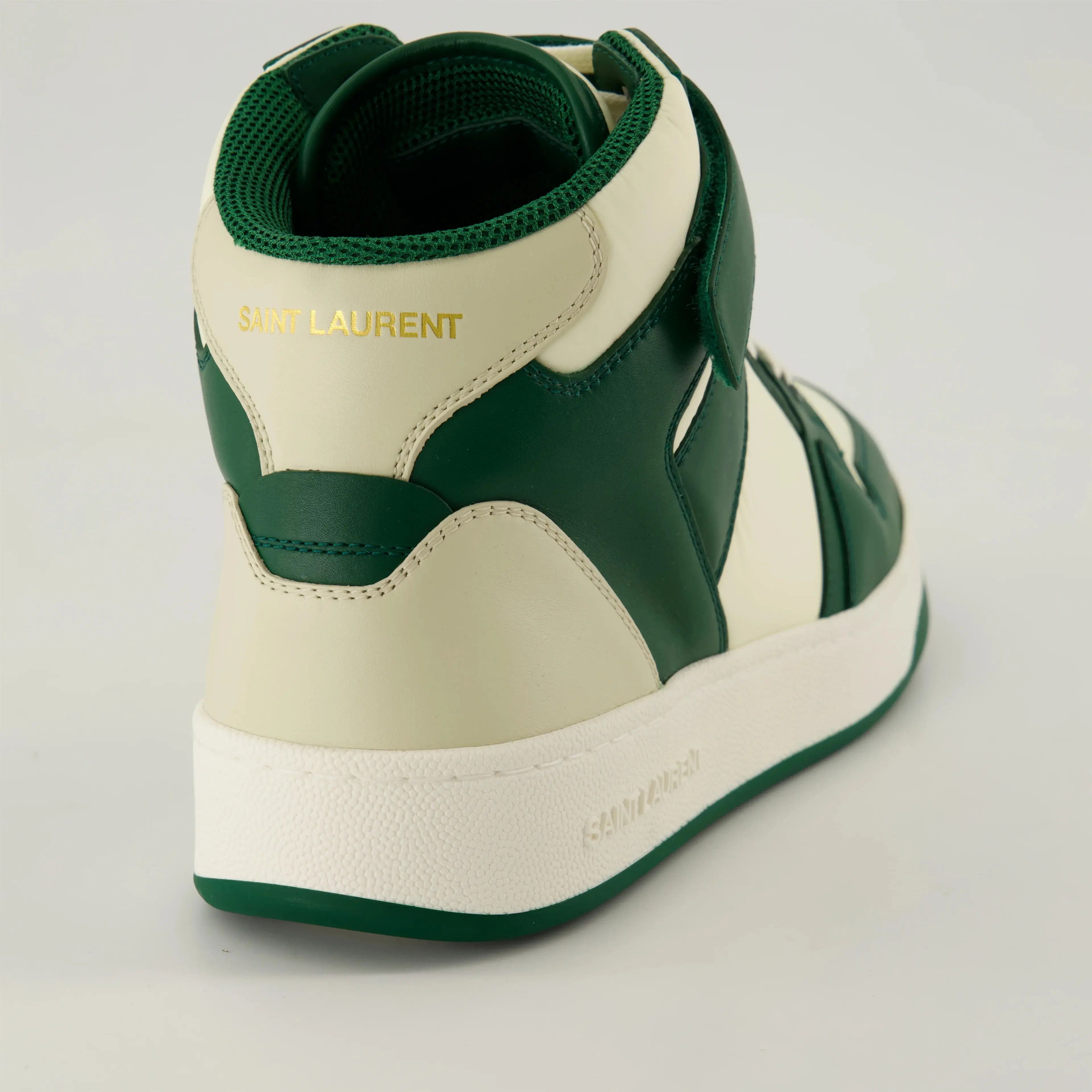 Saint Laurent Paris o1s1wg110126 805227 Lax 00 Sne Gr Ge Sneakers Green & White Size US 10 / EU 43 - 4 Thumbnail