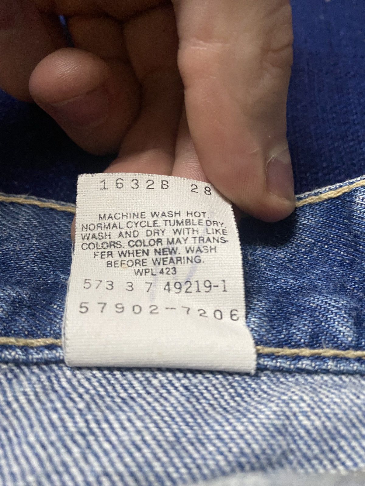 Levi's Vintage Clothing × Vintage Vintage Levi Strauss orginal riveted denim rare jeans 80s Size 34" / US 12 / IT 48 - 3 Thumbnail