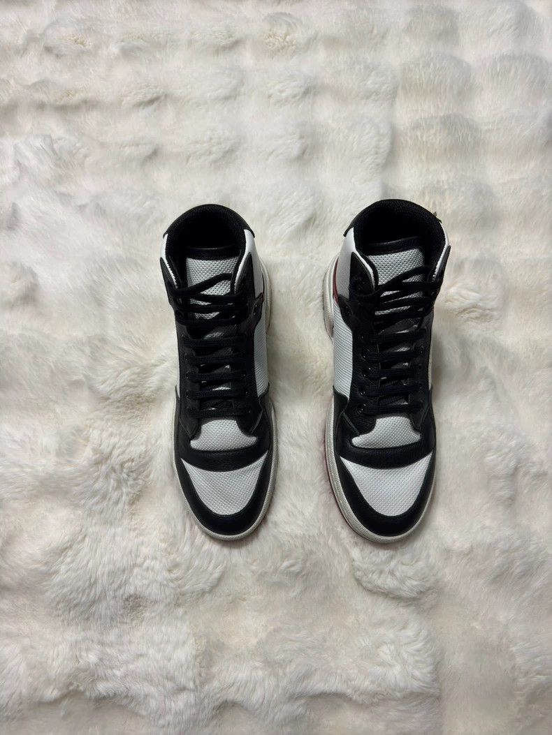 Saint Laurent Paris Saint Laurent Paris Black and white high-top casual sneake Size US 7 / EU 40 - 6 Thumbnail