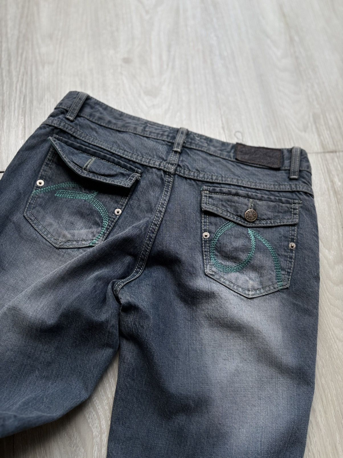 Japanese Brand VERTGARMENTS lace up flare jeans Size US 29 - 6 Thumbnail