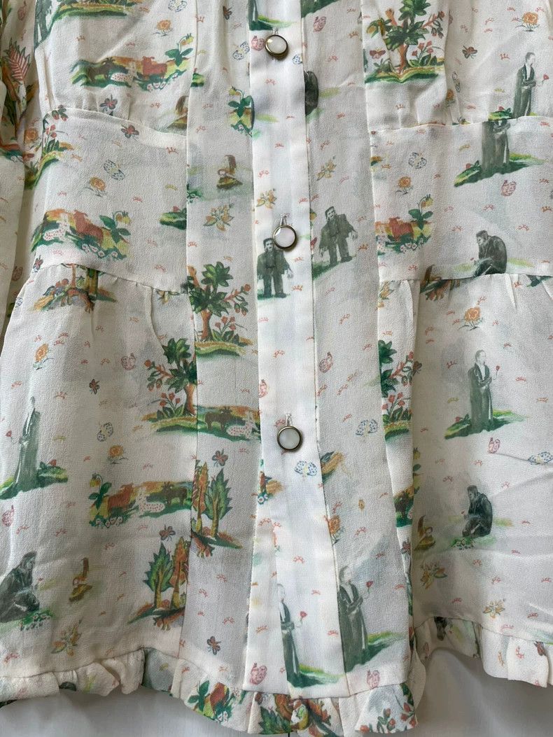 Undercover UNDERCOVER2002 Silk Chiffon Shirt 2504-Nextarrow Size M / US 6-8 / IT 42-44 - 4 Thumbnail