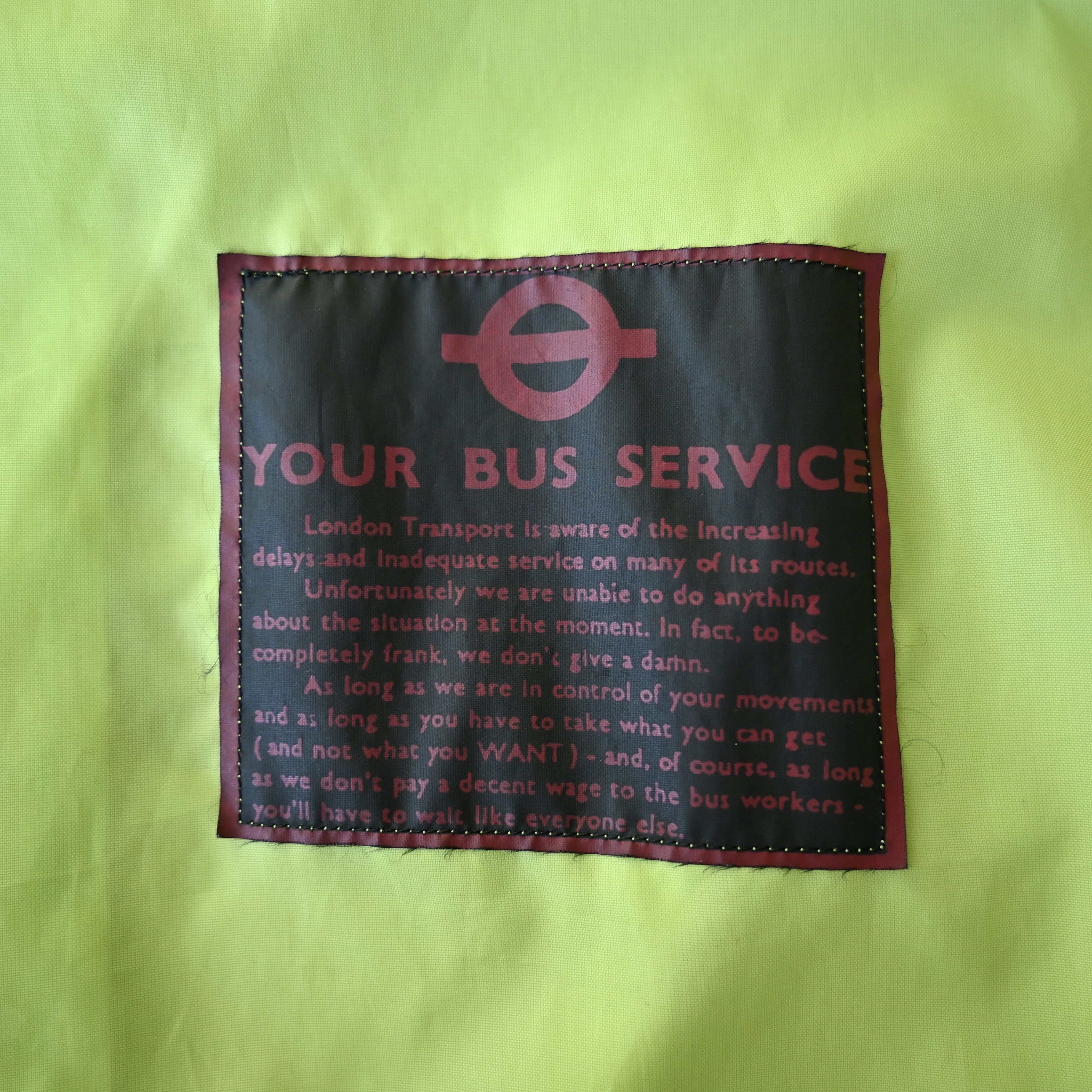 Michiko Koshino London VTG, MICHIKO LONDON Bus Service bomber jacket, yellow green Size US L / EU 52-54 / 3 - 14 Thumbnail