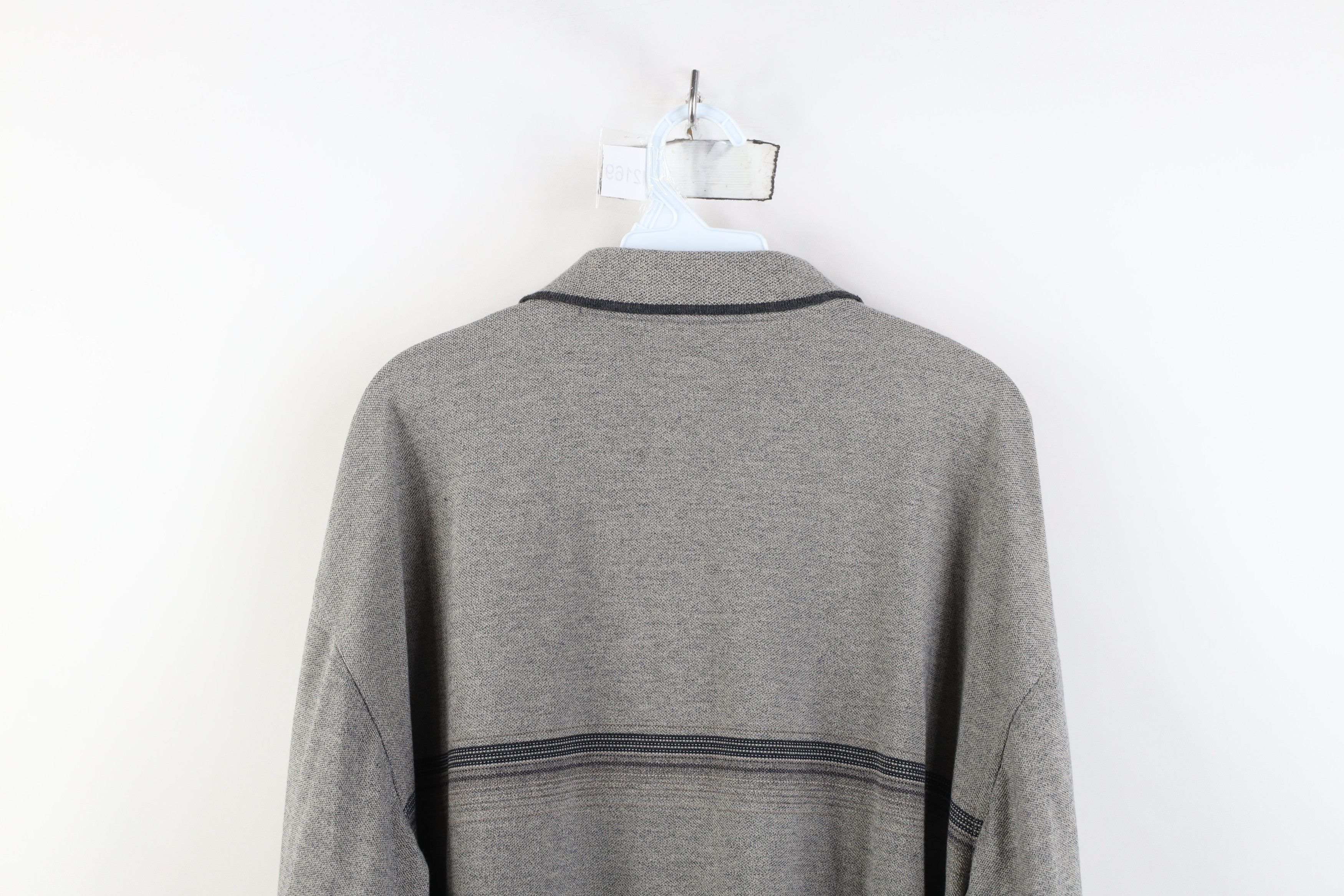 Vintage Vintage 90s Streetwear Knit Long Sleeve Rugby Polo Shirt Size US XL / EU 56 / 4 - 11 Thumbnail