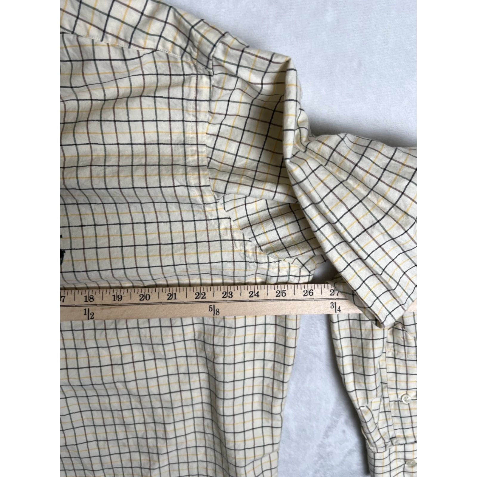 Polo Ralph Lauren Polo Ralph Lauren Long Sleeve Button Up Shirt Size L Plaid Yellow Mens Classic Preppy Casual Shirt Size US L / EU 52-54 / 3 - 4 Thumbnail