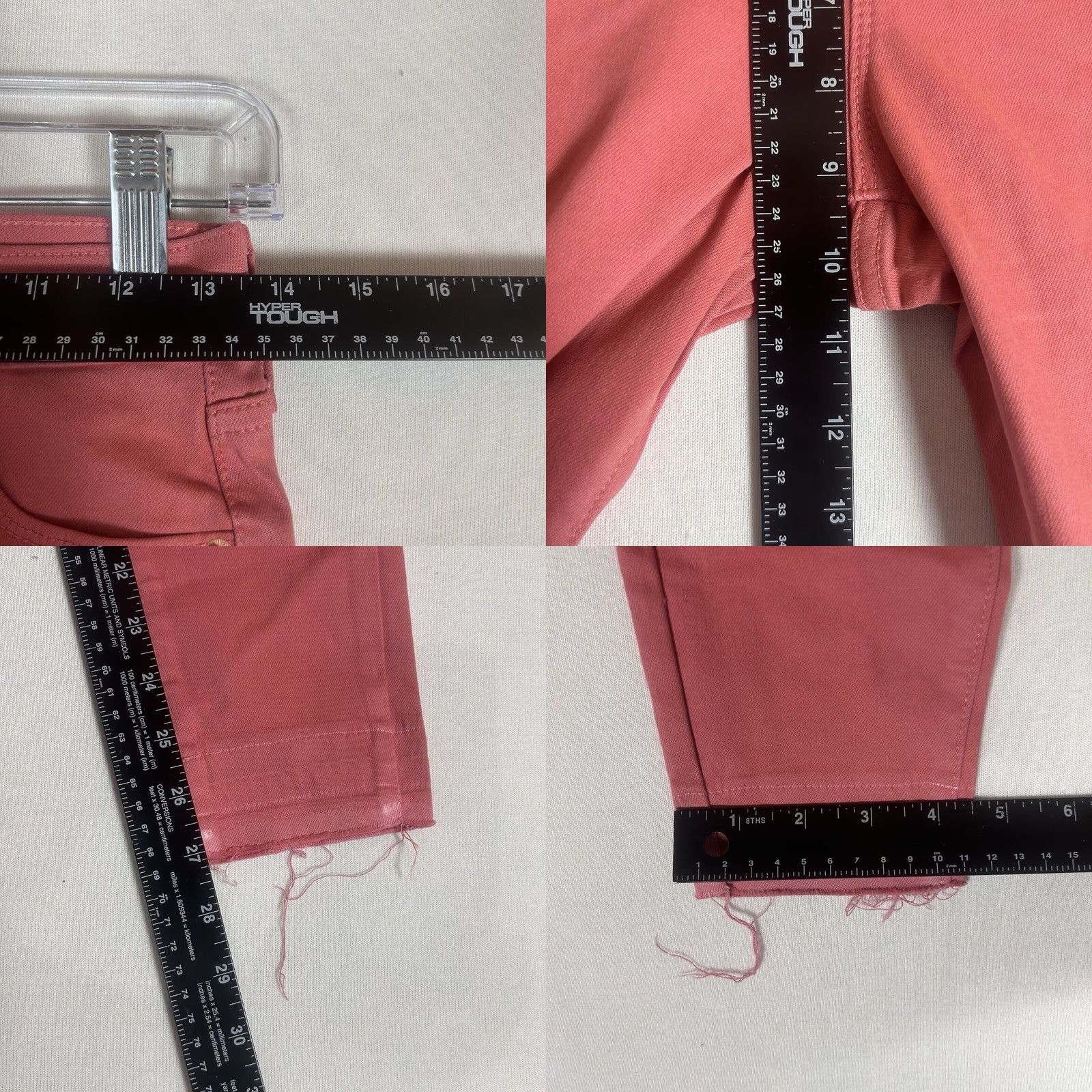 Old Navy Old Navy Womens Skinny Jeans Rockstar Mid Rise Pink NWT 2 RockStar Denim Slim Pocket 5-Pocket Fit Size 26" / US 2 / IT 38 - 8 Thumbnail
