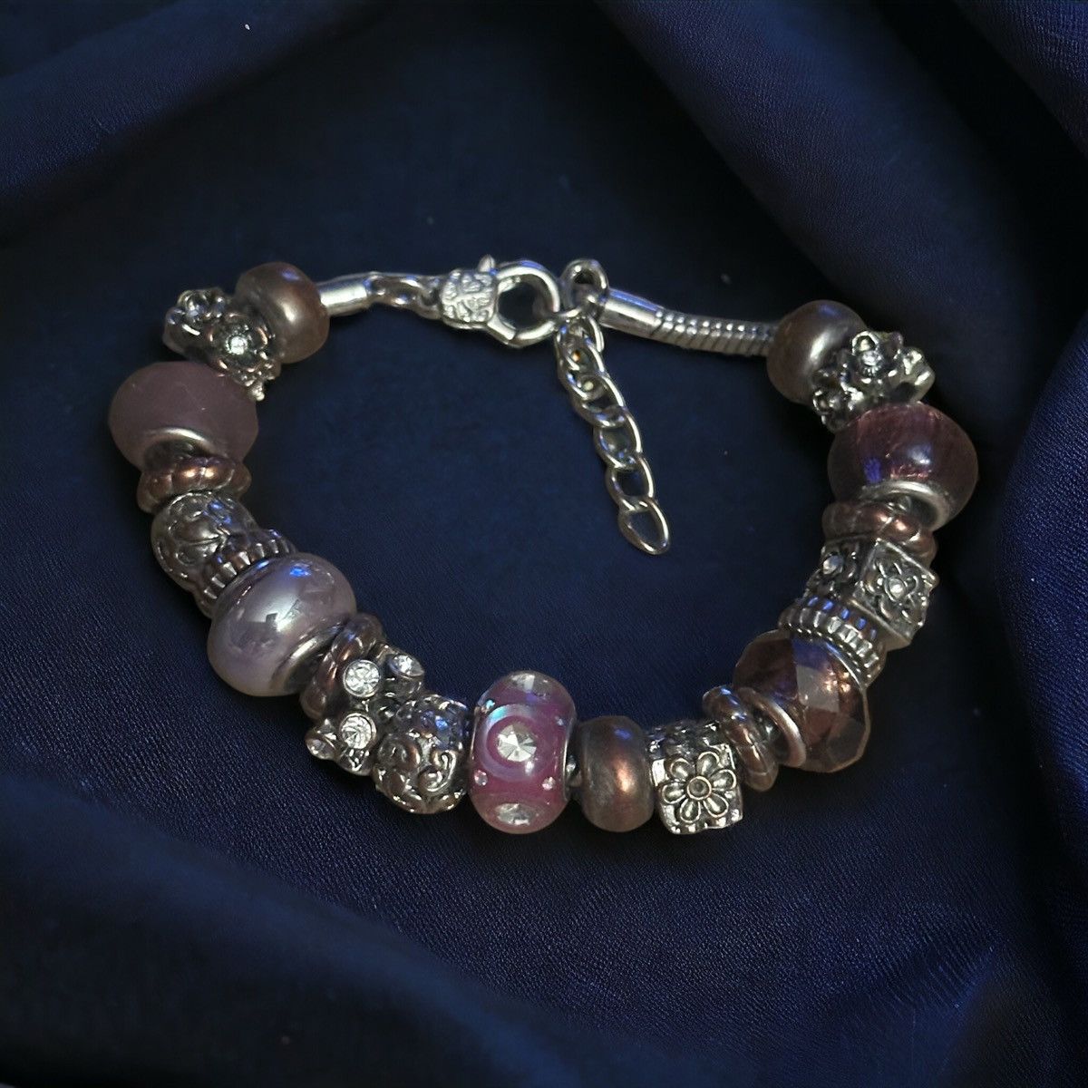 Other Silver tone sliding bead charm bracelet Size ONE SIZE - 1 Thumbnail