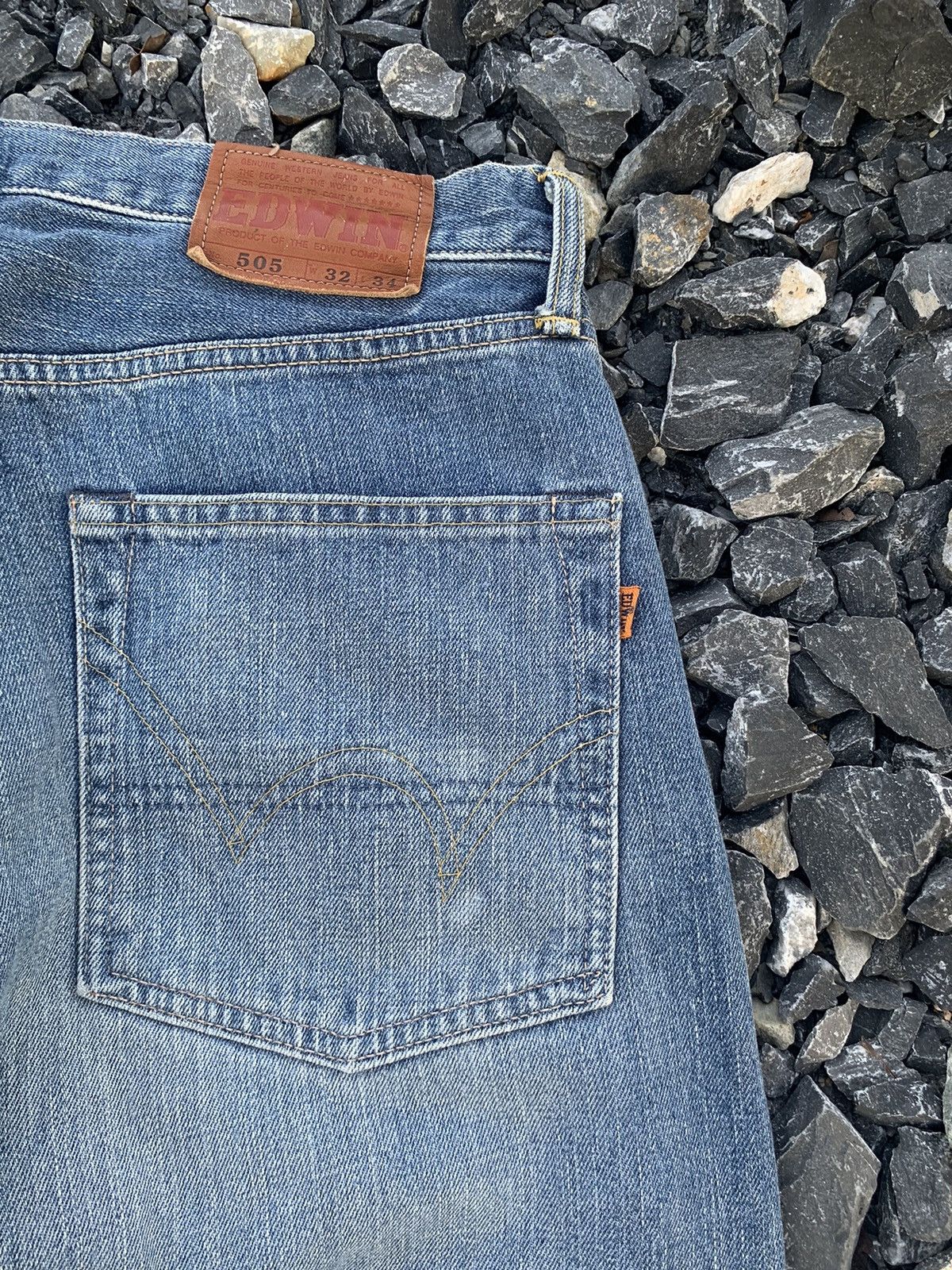 Japanese Brand VINTAGE EDWIN SELVEDGE 505 SELVEDGE DISTRESSED DENIM Size US 33 - 11 Thumbnail
