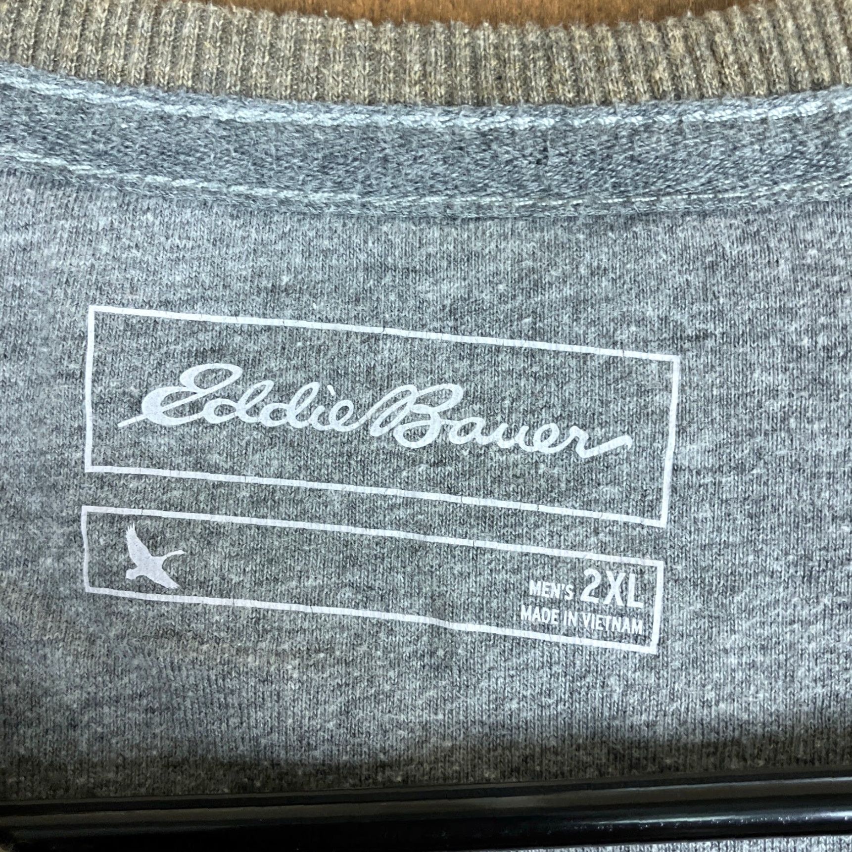 Eddie Bauer Eddie Bauer Mens Sweatshirt Brown Patterned Thermal Pullover Long Sleeve 2XL Big & Tall Crew Neck Fall Winter Mens Size US XXL / EU 58 / 5 - 6 Thumbnail