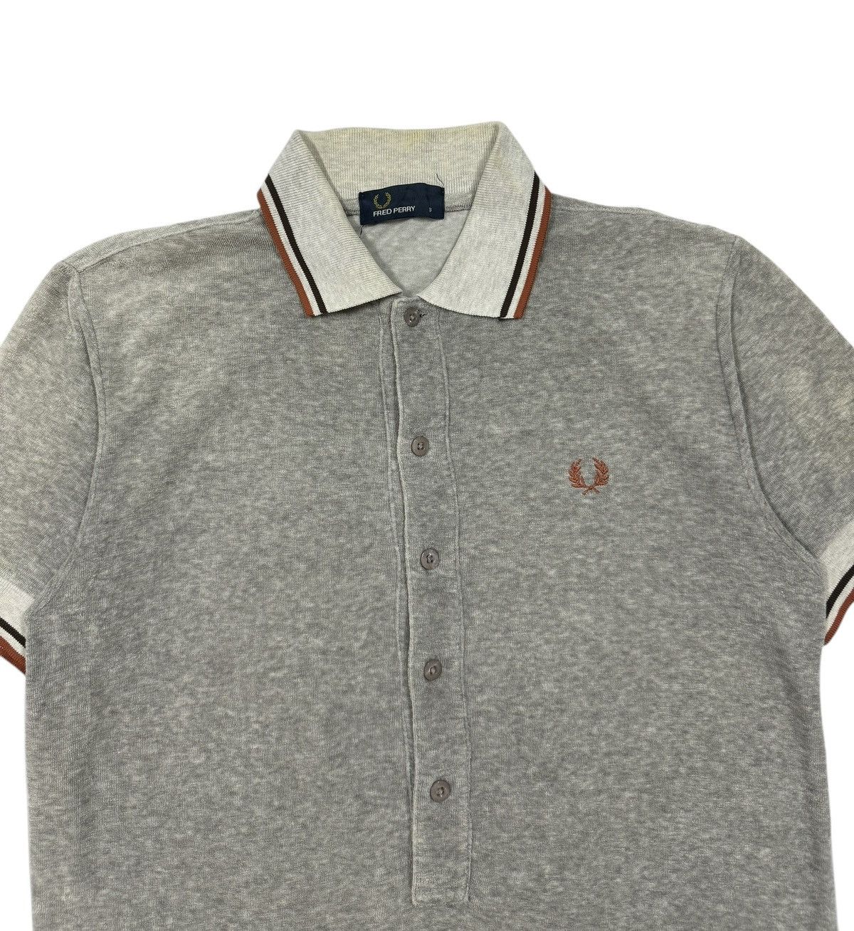 Fred Perry Fred Perry Terry Cloth Button Ups Long Polo Tee Size S / US 4 / IT 40 - 3 Thumbnail