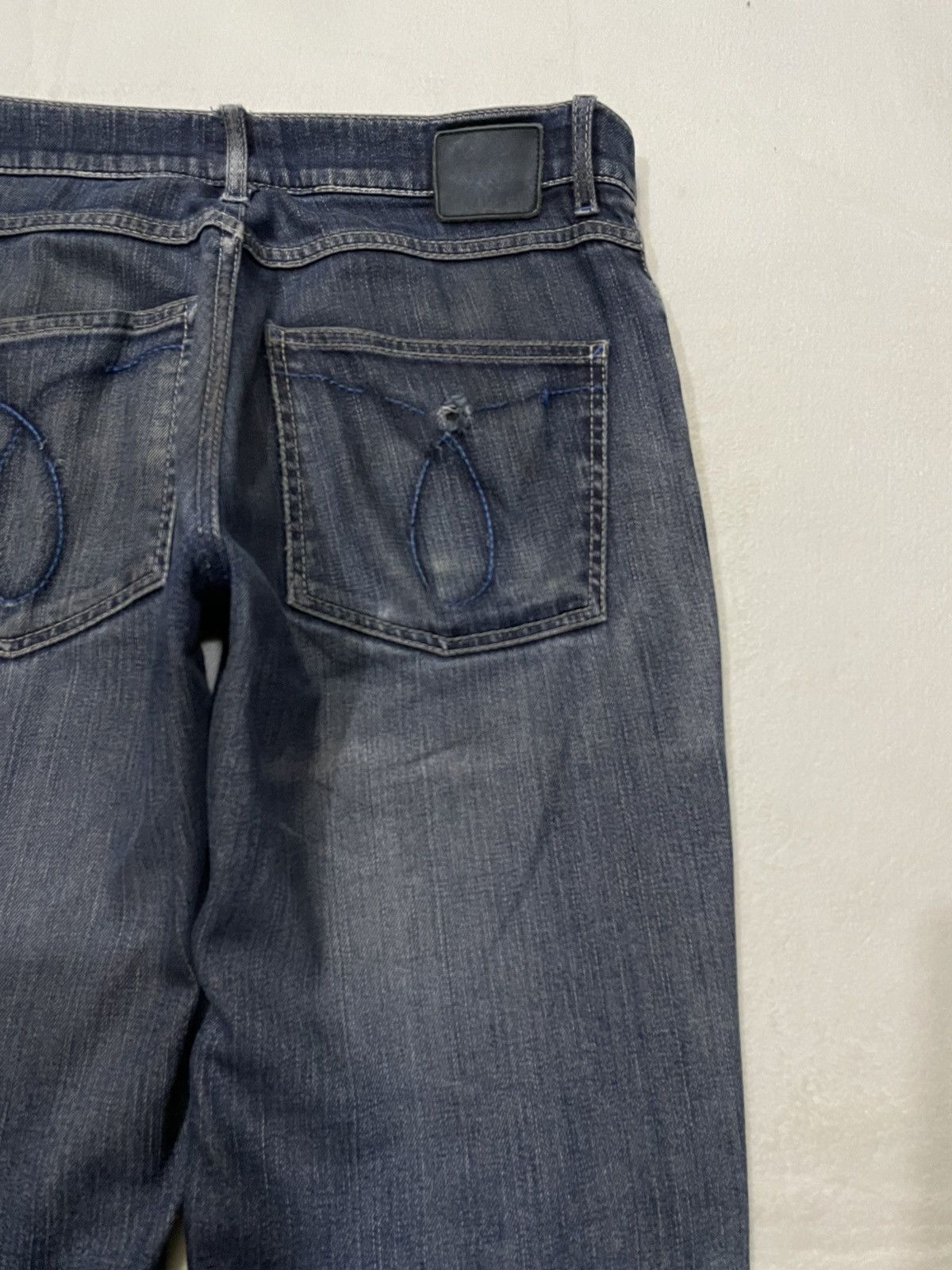 Calvin Klein Vintage Calvin Klein Jeans Straight Cut Distress Faded Jean Size US 33 - 15 Thumbnail