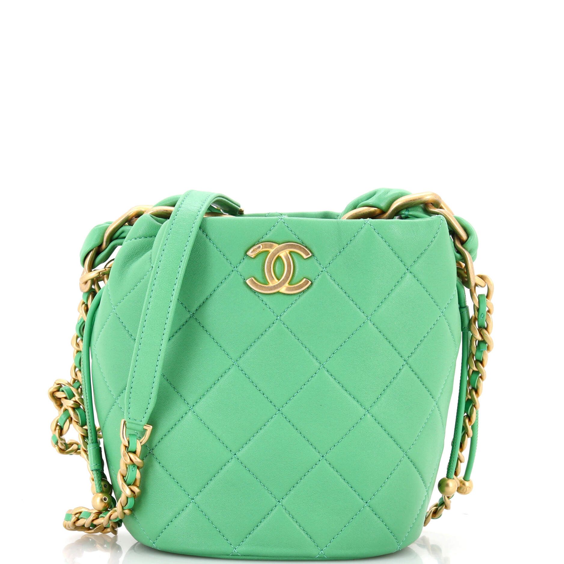 Chanel Entwined Chain Top Handle Drawstring Bucket Bag Size ONE SIZE - 1 Thumbnail