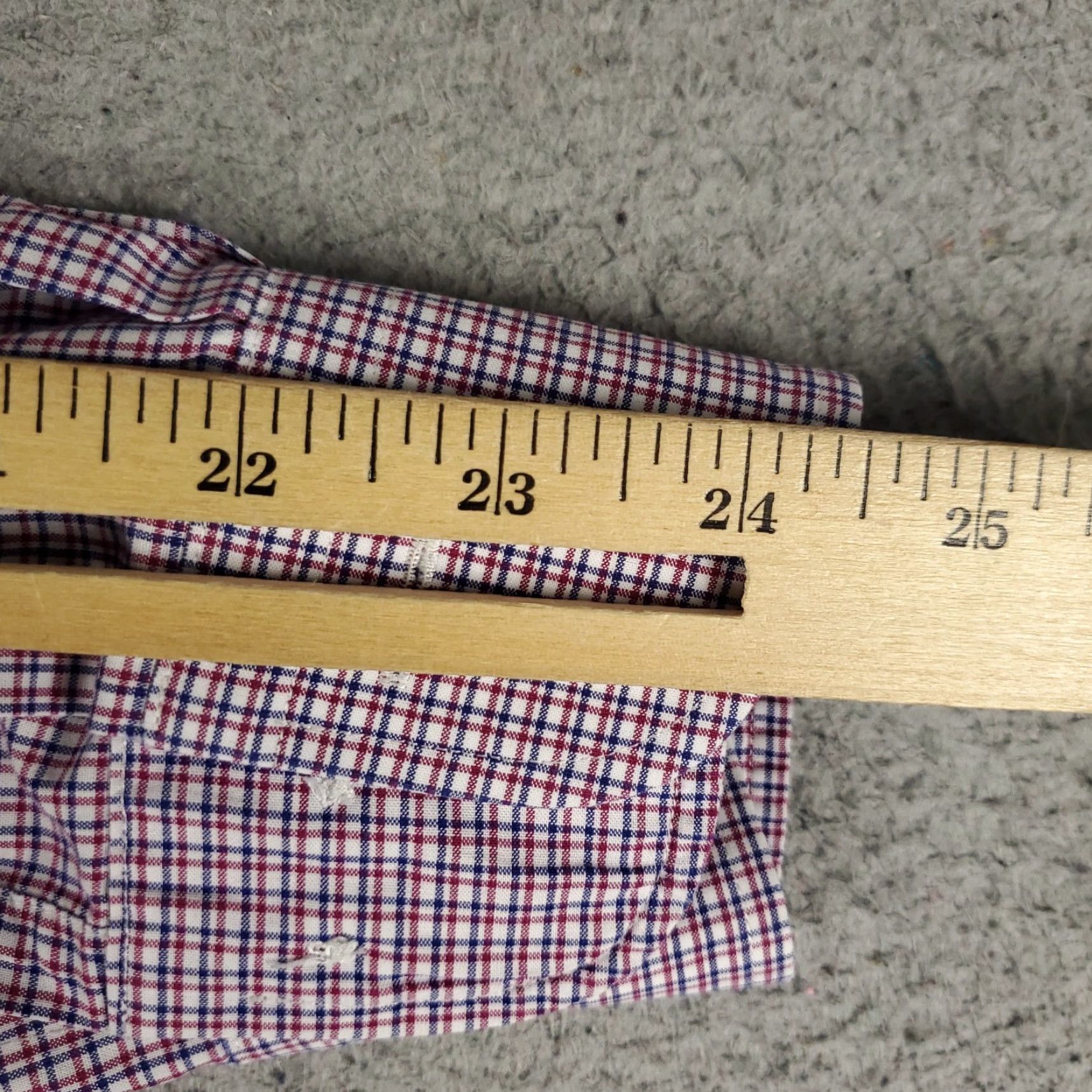 Ralph Lauren Ralph Lauren Dress Shirt Mens Size 17 Red Blue Plaid Long Sleeve Button-Down Size 46R - 7 Thumbnail
