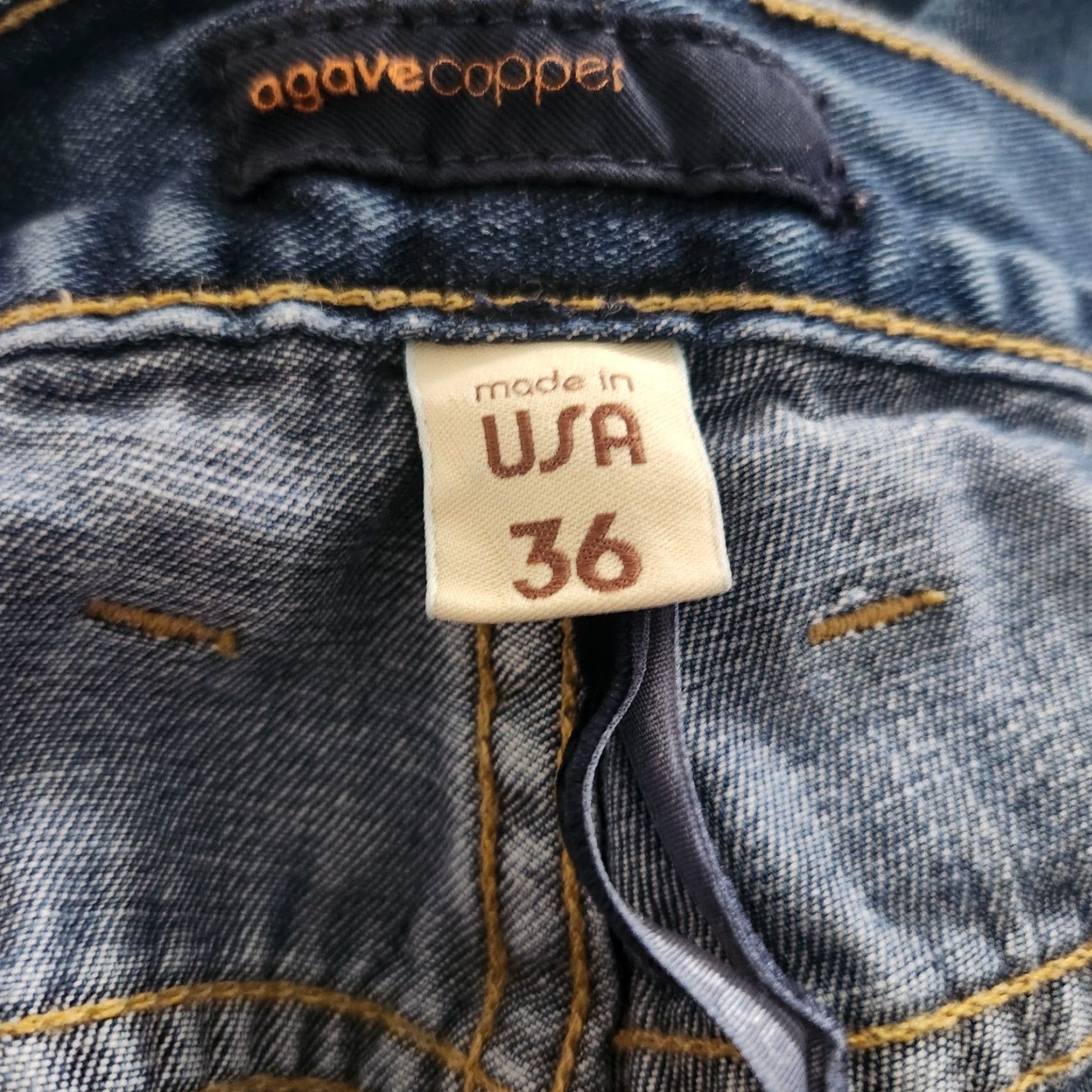 Vintage Agave Jeans Mens 36x31 Classic Straight Blue Made In USA Casual Size US 36 / EU 52 - 8 Thumbnail