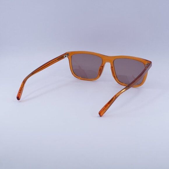 Saint Laurent Paris Saint Laurent SL501 005 Sunglasses Transparent Orange Square Size ONE SIZE - 10 Thumbnail