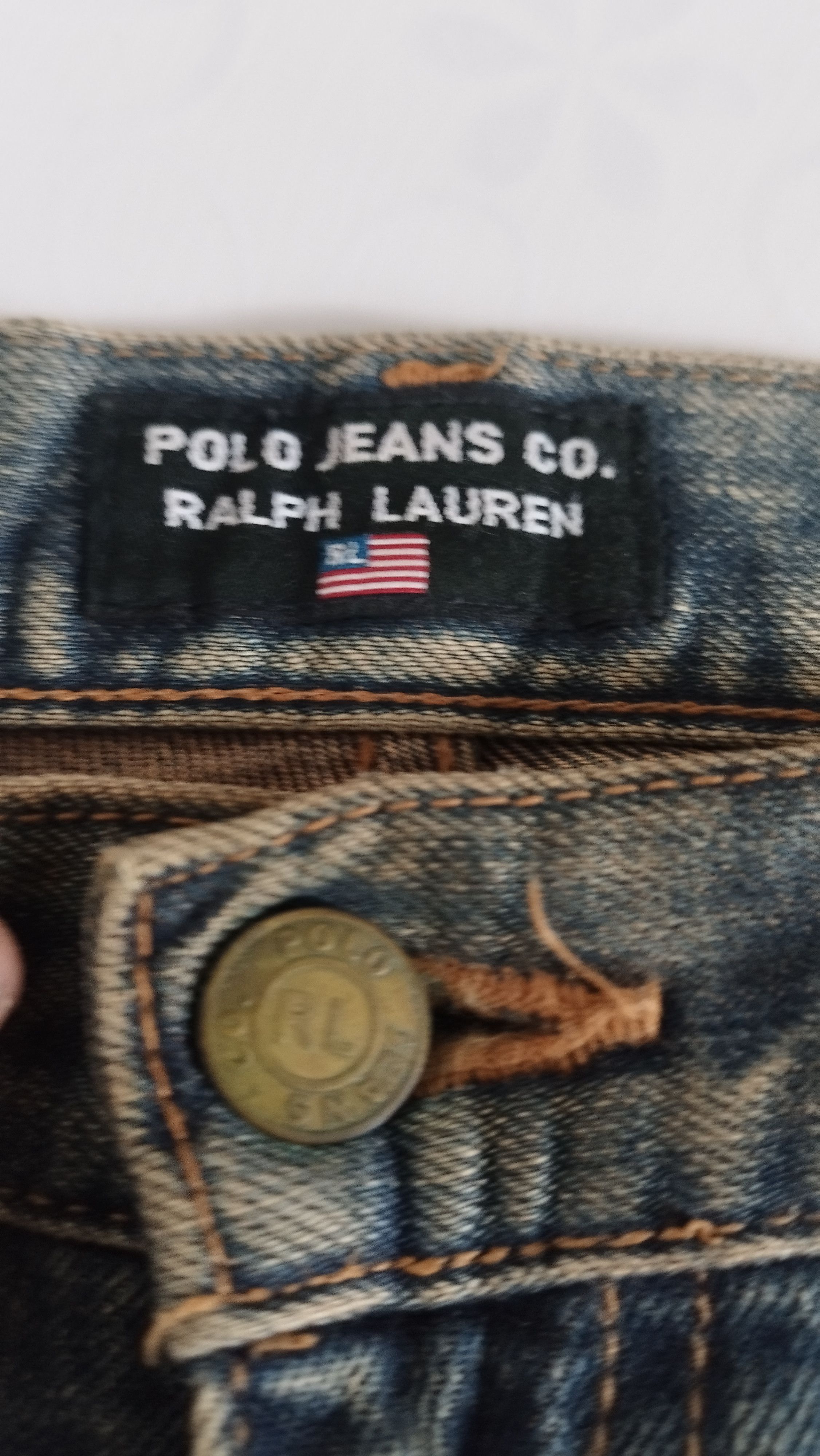 If Six Was Nine Polo RL vintage rust fade Size US 31 - 8 Thumbnail