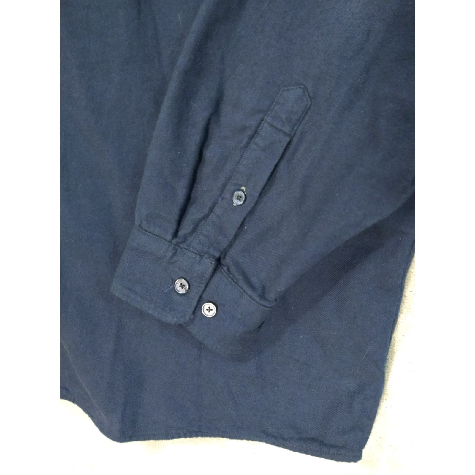 Carbon2Cobalt Carbon 2 Cobalt Shirt Mens 2XL Navy Blue Flannel Long Sleeve Button-Up Pocket Lined Size US XXL / EU 58 / 5 - 3 Thumbnail