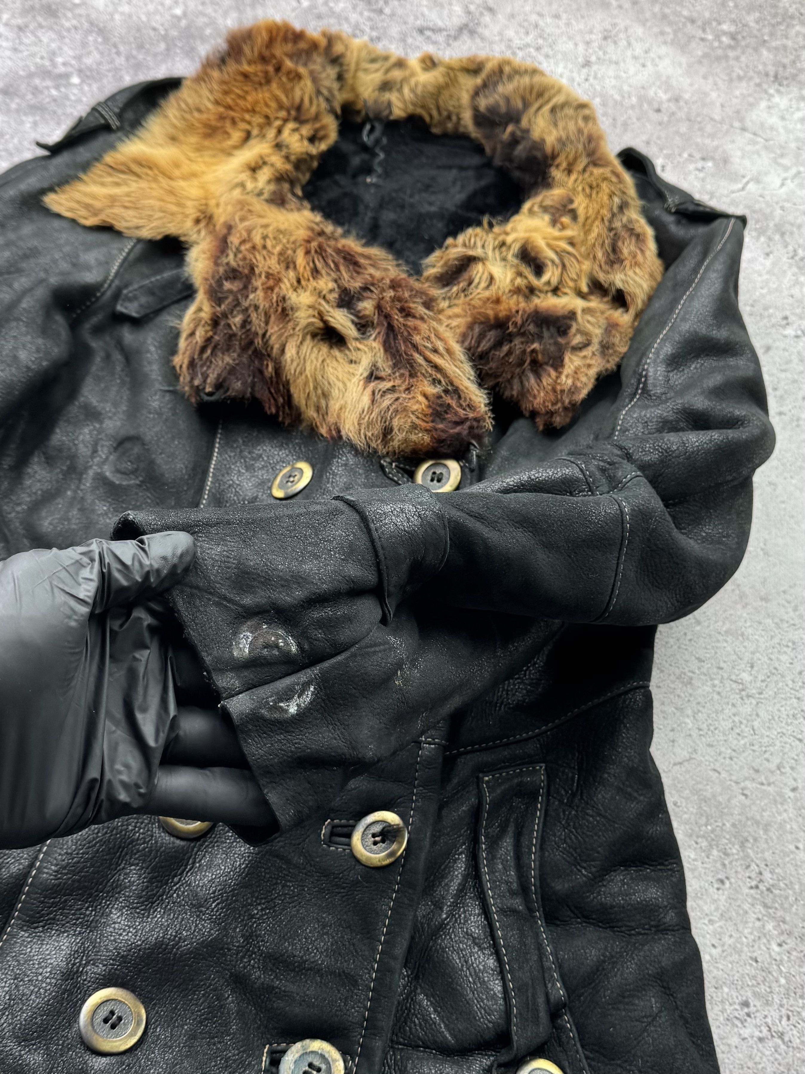 Japanese Brand Vintage Real Sheepskin Coat C608(V93) Size M / US 6-8 / IT 42-44 - 4 Thumbnail