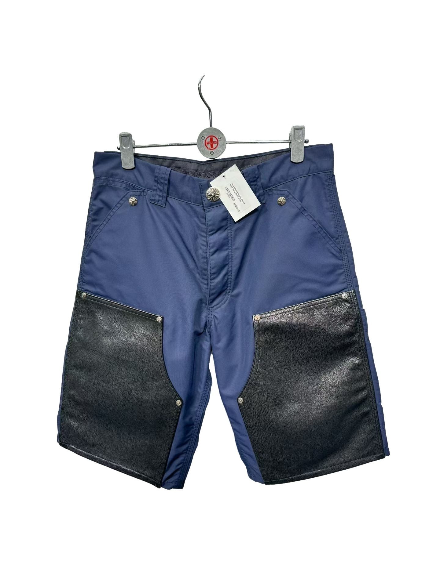 Chrome Hearts Chrome Hearts Leather Patch Double Knee Shorts 30 Size US 30 / EU 46 - 1 Thumbnail