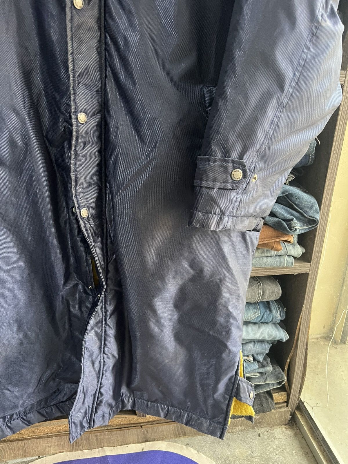 🔥Vintage Reebok Sherpa Button Long Jacket Hoodie