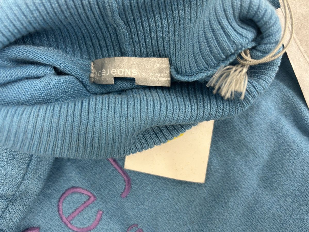 Iceberg Iceberg Blue Knit Turtleneck Sweater - Brand New with Tags Size L / US 10 / IT 46 - 4 Thumbnail