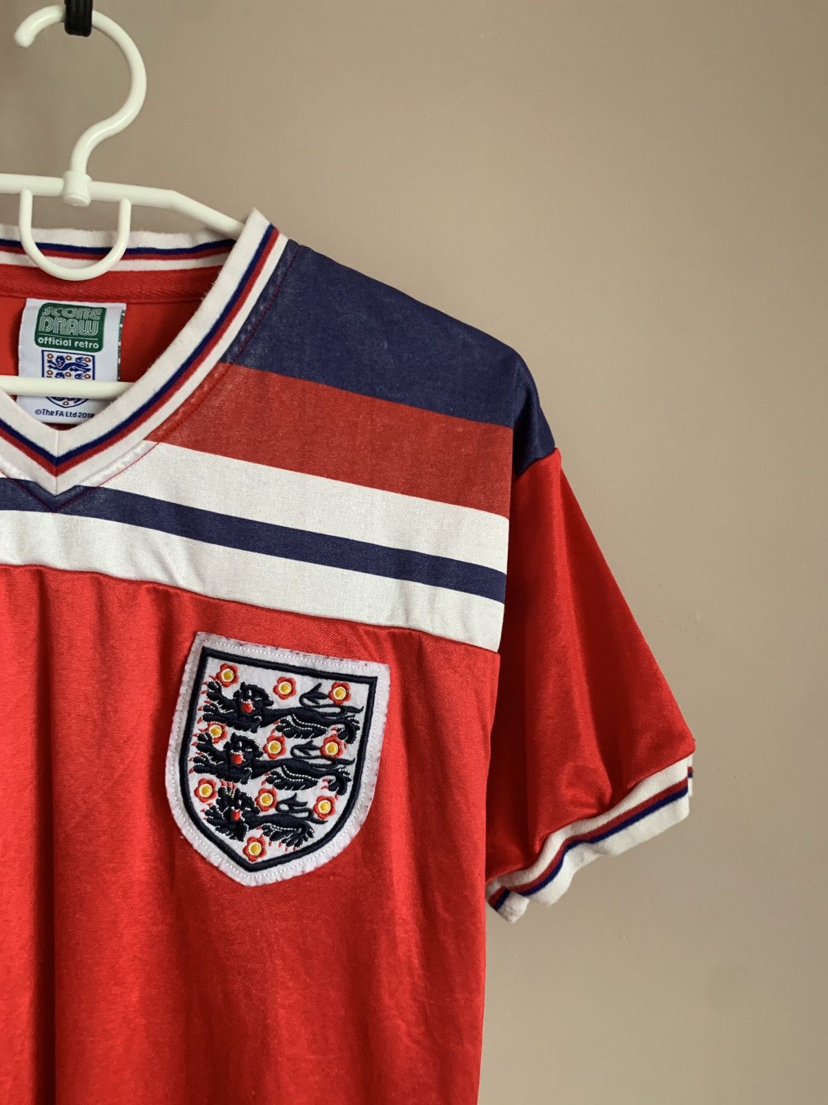 Vintage England 1983 vintage score draw soccer jersey football Size US S / EU 44-46 / 1 - 4 Thumbnail