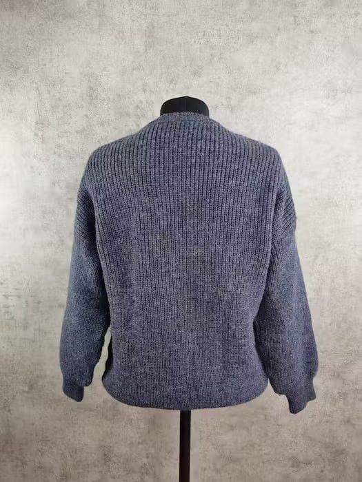 Barbour × Vintage Vintage 90s Barbour Fisherman Wool Sweater Size US L / EU 52-54 / 3 - 3 Thumbnail