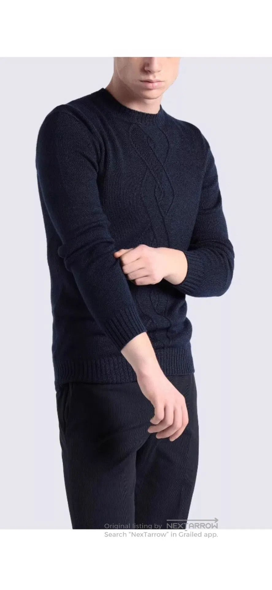 Loro Piana Black Cable Knit Long Sleeve Sweater Size L. Size US L / EU 52-54 / 3 - 2 Thumbnail