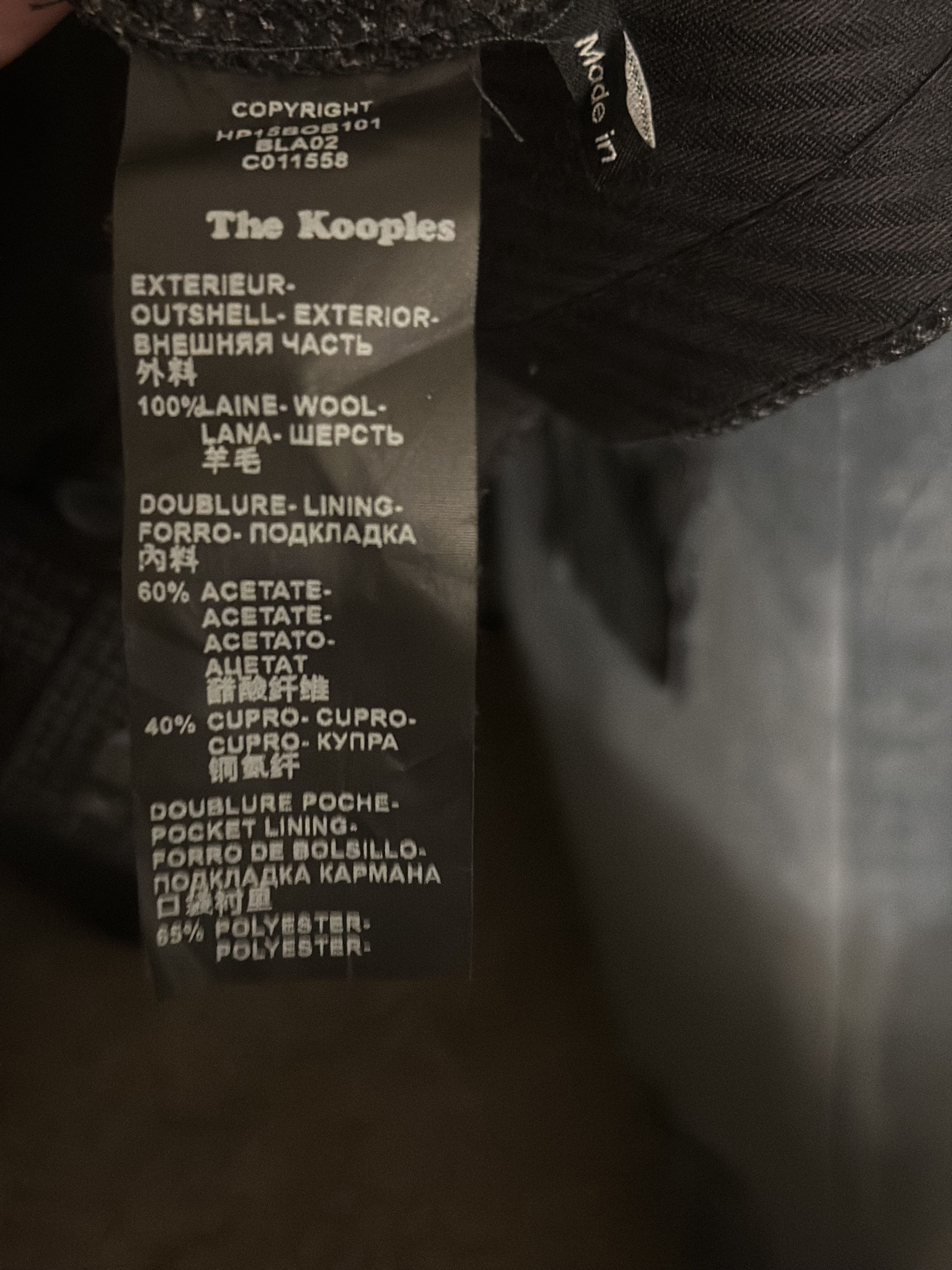 The Kooples The Kooples Men’s Houdstooth Wool Suit Size 48R - 7 Thumbnail