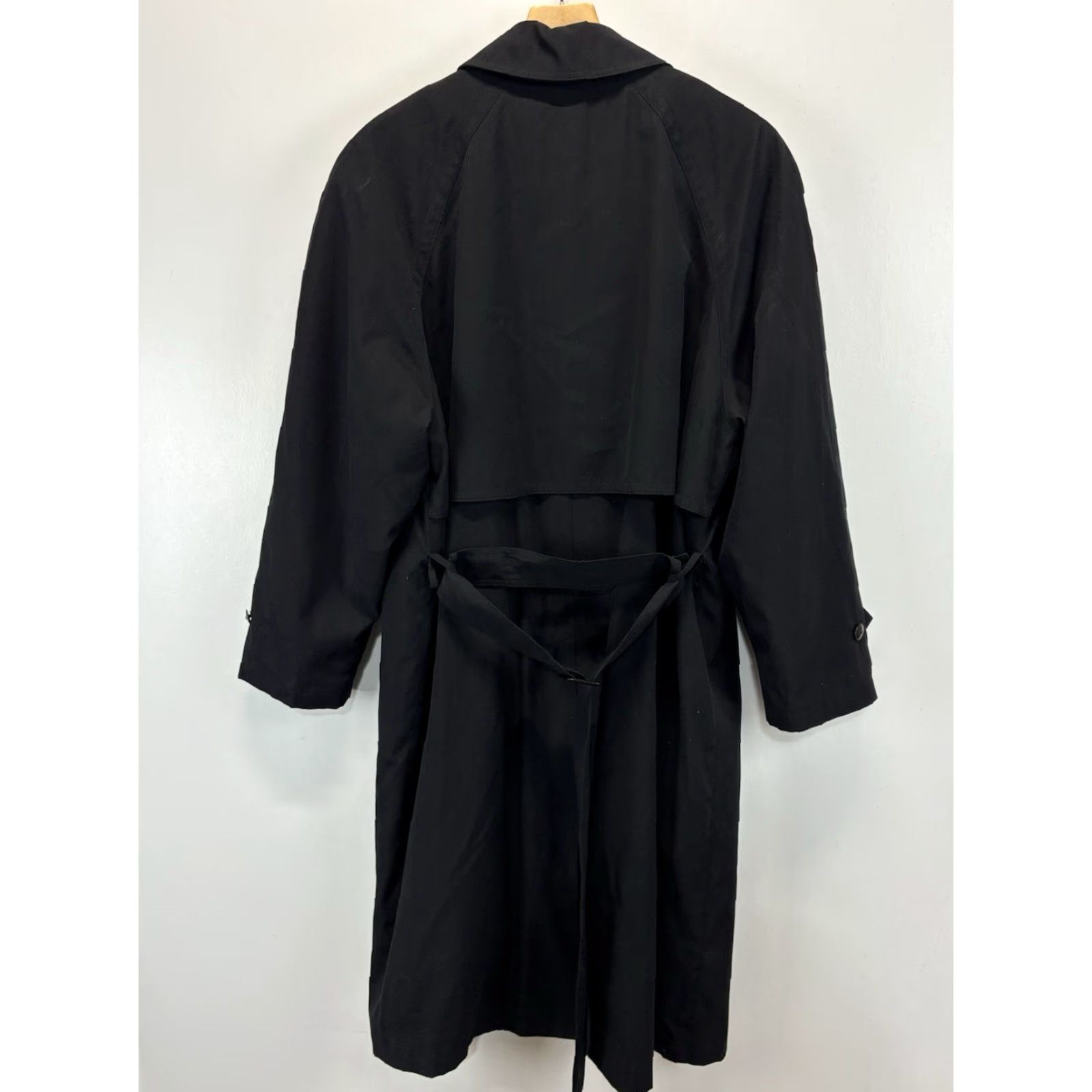 Stafford Stafford Trench Coat Men’s 38R Black Removable Lining Belt Long Coat Classic Career Department Men Style Trench Coat Size 38 Black Color Size US XXS / EU 40 - 3 Thumbnail