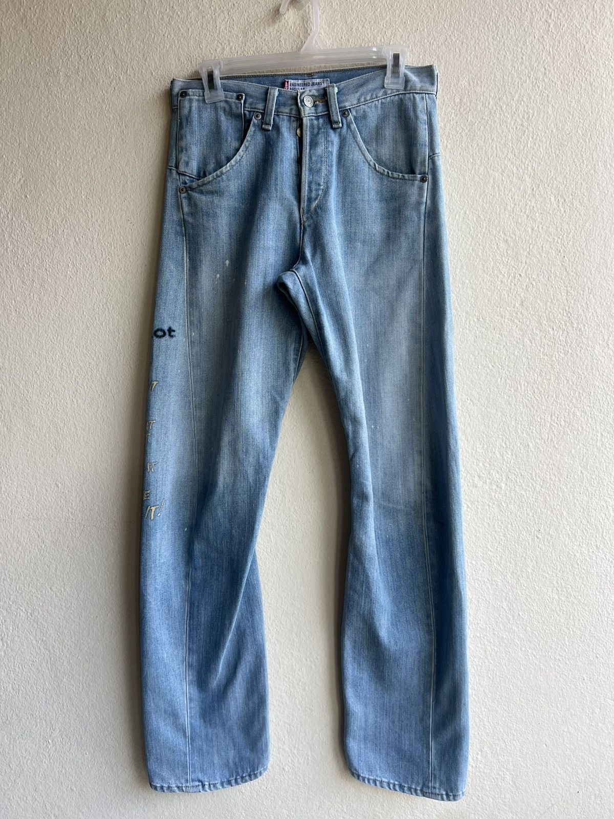 Levi's 2000 Levi’s Engineered Regular ade Mud Denim Poem Jeans Size US 29 - 2 Thumbnail
