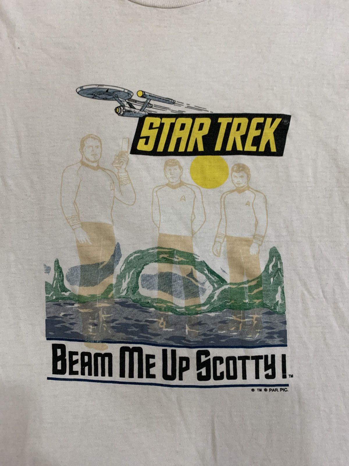 Universal Studios × Vintage Vintage 90s Star Trek Beam Me Up Scotty T Shirt Size US XL / EU 56 / 4 - 3 Thumbnail