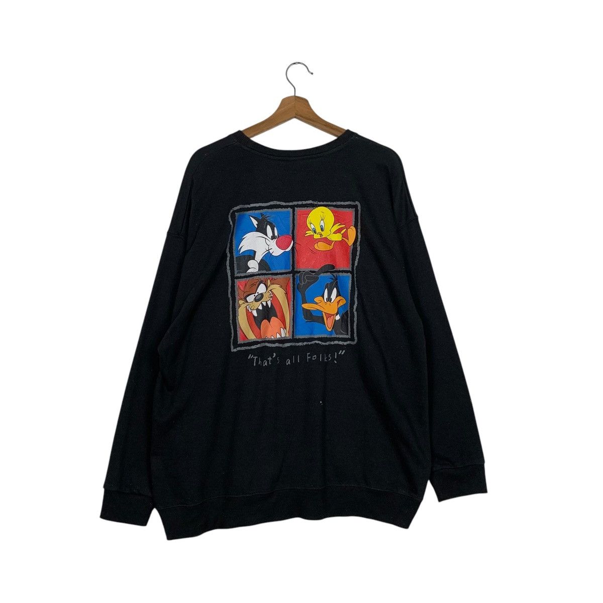 Cartoon Network LOONEY TUNES That’s All Folks Graphics Sweatshirt #1951-C85 Size US L / EU 52-54 / 3 - 1 Thumbnail