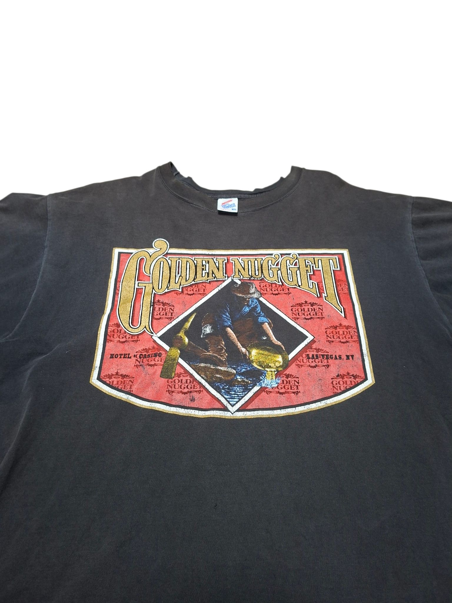 Jerzees GOLDEN NUGGET JERZEES VINTAGE MADE IN USA DISTRESSED TEE Size US XL / EU 56 / 4 - 2 Thumbnail