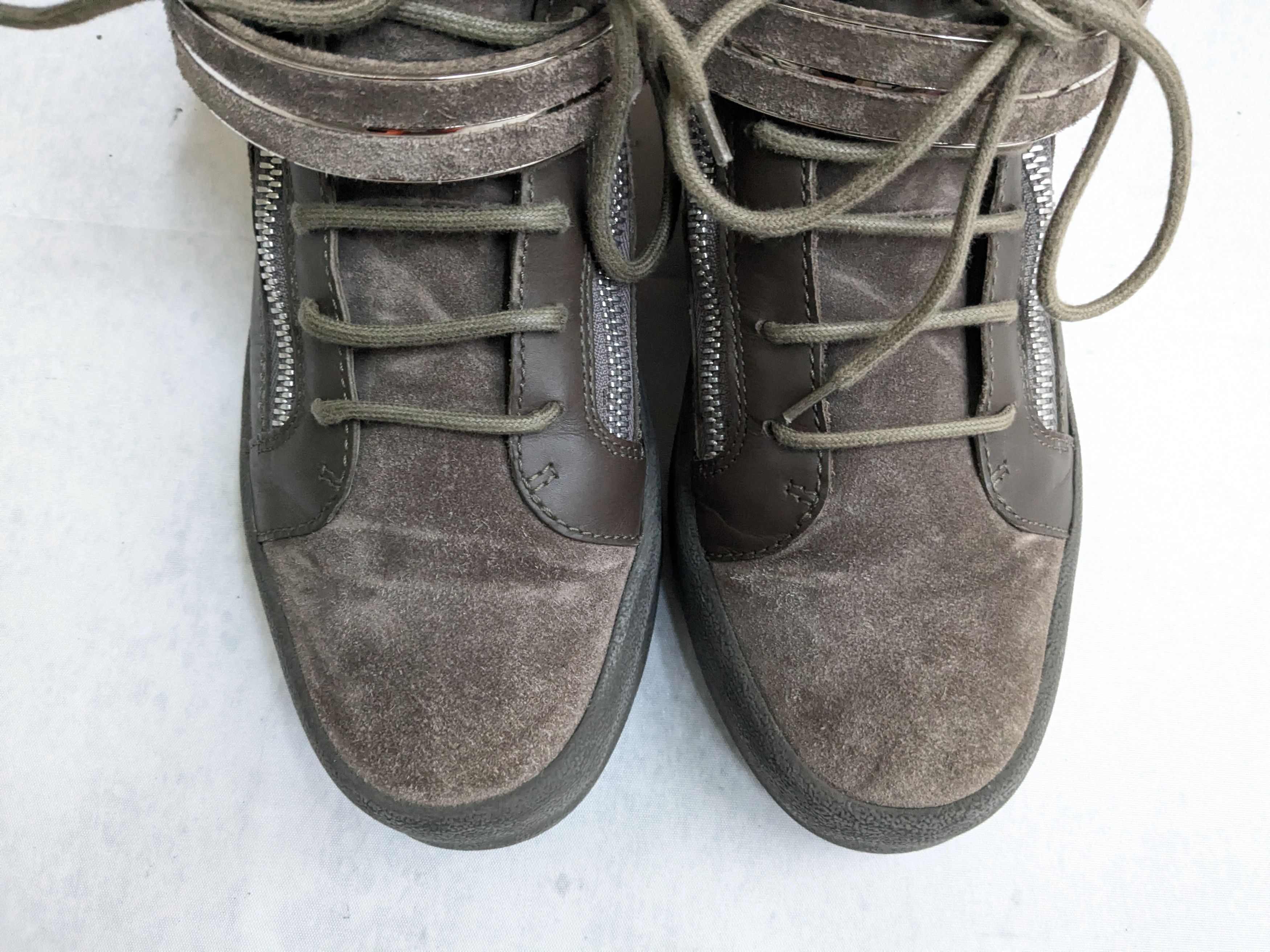 Giuseppe Zanotti Giuseppe Zanotti High Tops Brown Suede 11 44 High Size US 11 / EU 44 - 3 Thumbnail