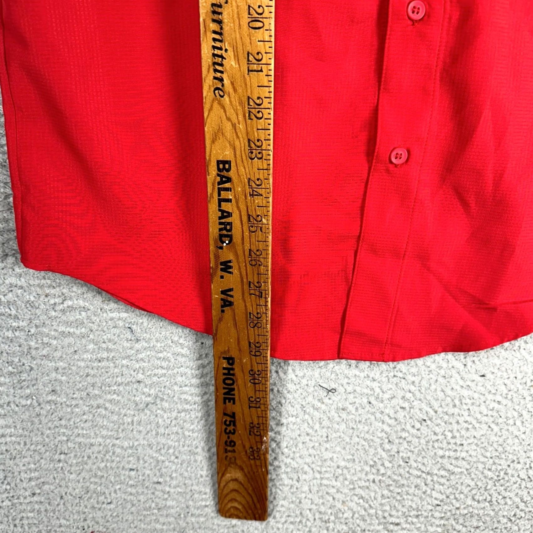 Vintage VINTAGE? No. Ohio State Buckeyes Pro Edge Button Down Shirt Mens Small Red Short Sleeve Size US S / EU 44-46 / 1 - 7 Thumbnail