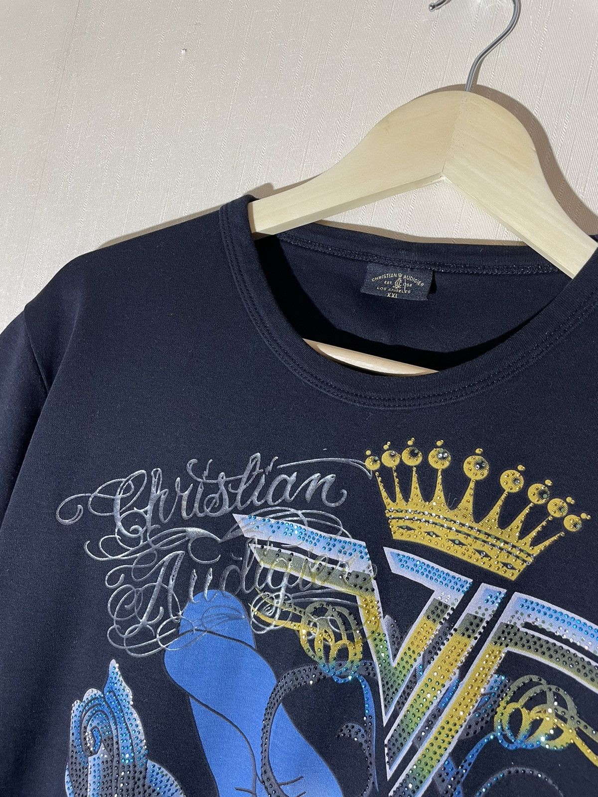 Christian Audigier × Ed Hardy × Japanese Brand Christian Audigier Ed hardy Japanese streetwear T shirt Size US L / EU 52-54 / 3 - 4 Thumbnail