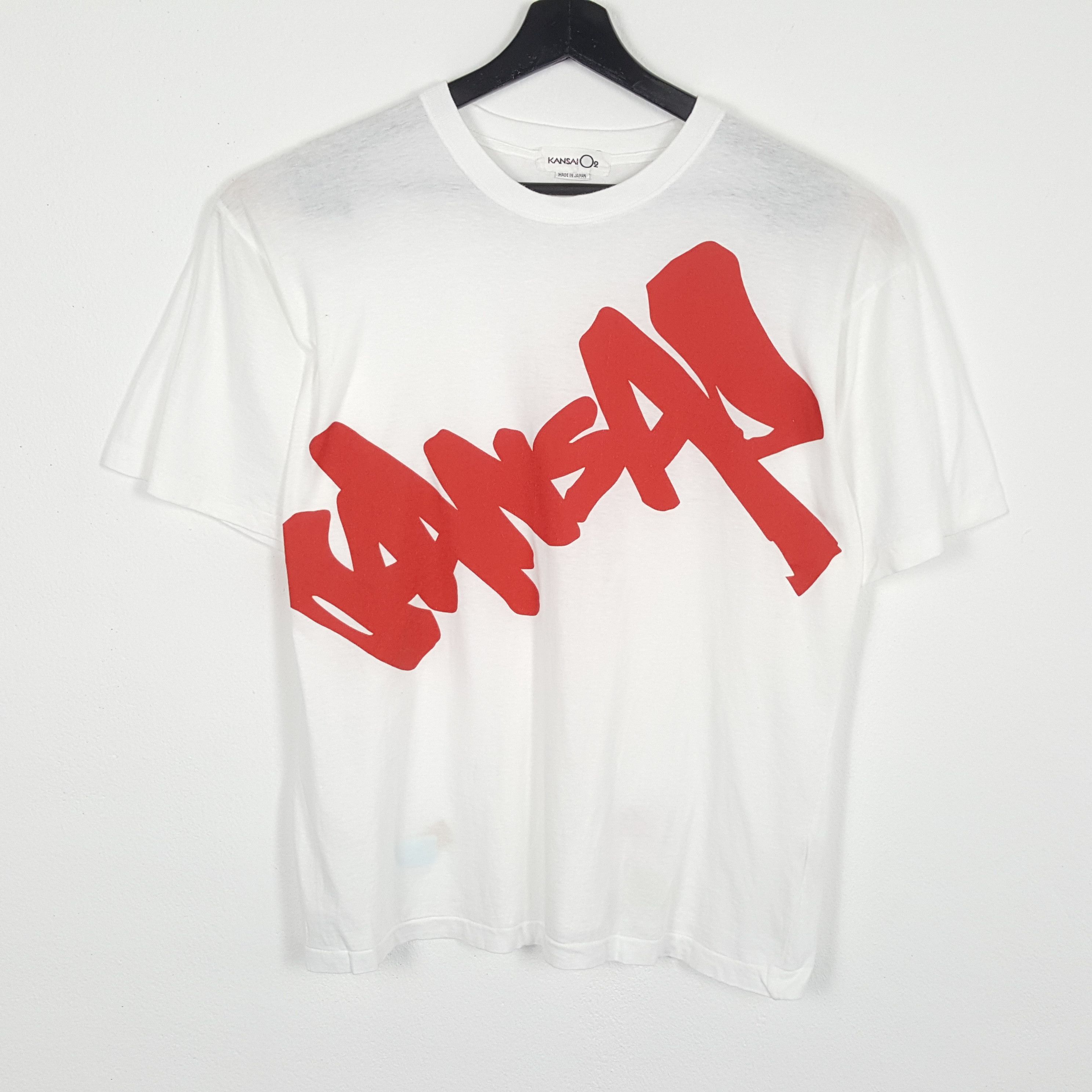 Japanese Brand × Kansai Yamamoto × Vintage KANSAI Japanese Brand Art Style Design Tshirt Size US L / EU 52-54 / 3 - 1 Thumbnail