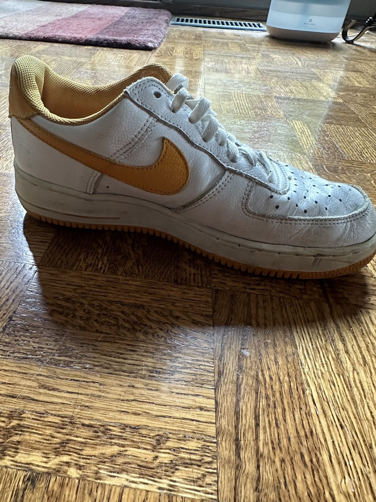 Nike Vintage Nike Air Force 1 Low White / Canyon Gold 2002 Size US 8.5 / EU 41-42 - 11 Thumbnail