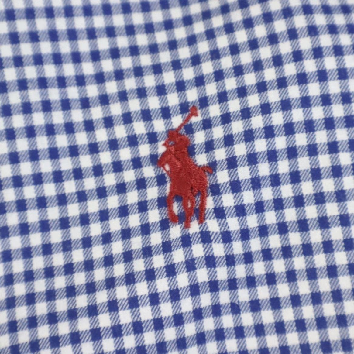 Ralph Lauren Ralph Lauren Dress Cotton Check Long Sleeve Button Down Shirt Blue Men's L Size 42R - 6 Thumbnail