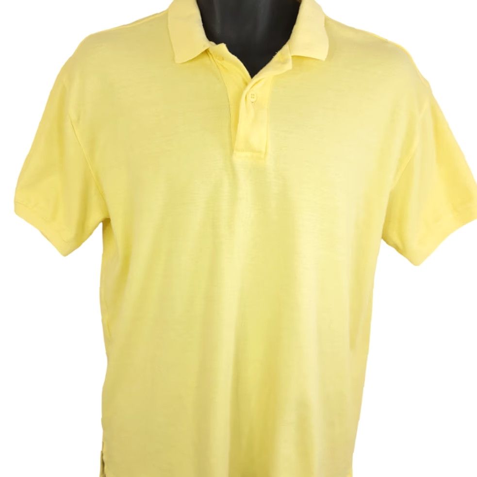 Eddie Bauer VINTAGE Eddie Bauer Polo Shirts Mens Size Large Yellow White 90s Lot Of Four Size US L / EU 52-54 / 3 - 5 Thumbnail