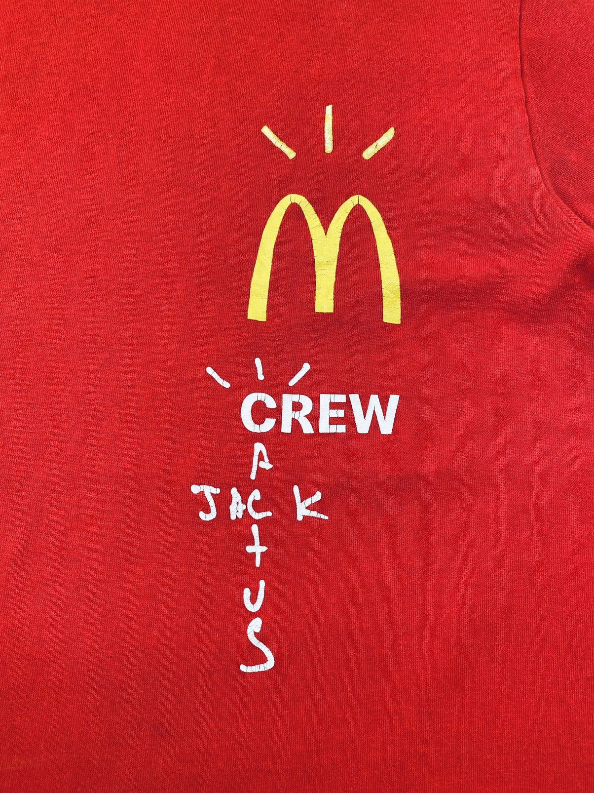Travis Scott Travis Scott Mc Donald Crew Distressed Tees Size US S / EU 44-46 / 1 - 3 Thumbnail